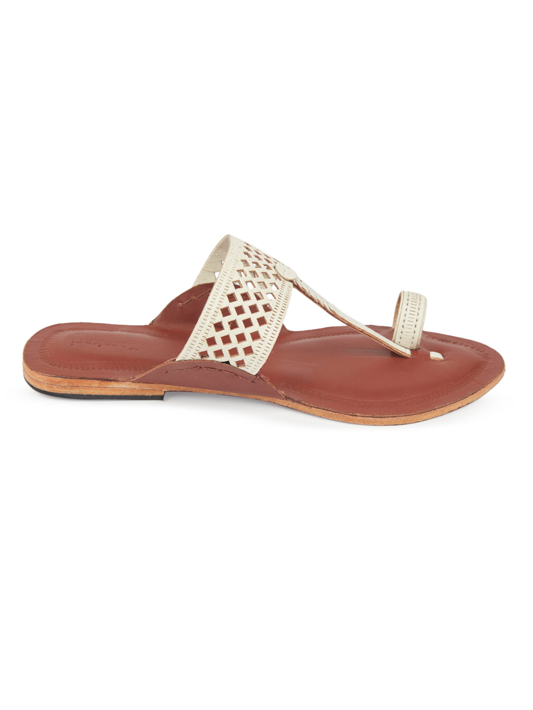 Silver Diamonds in the Sky- Women's Kolhapuri Chappals