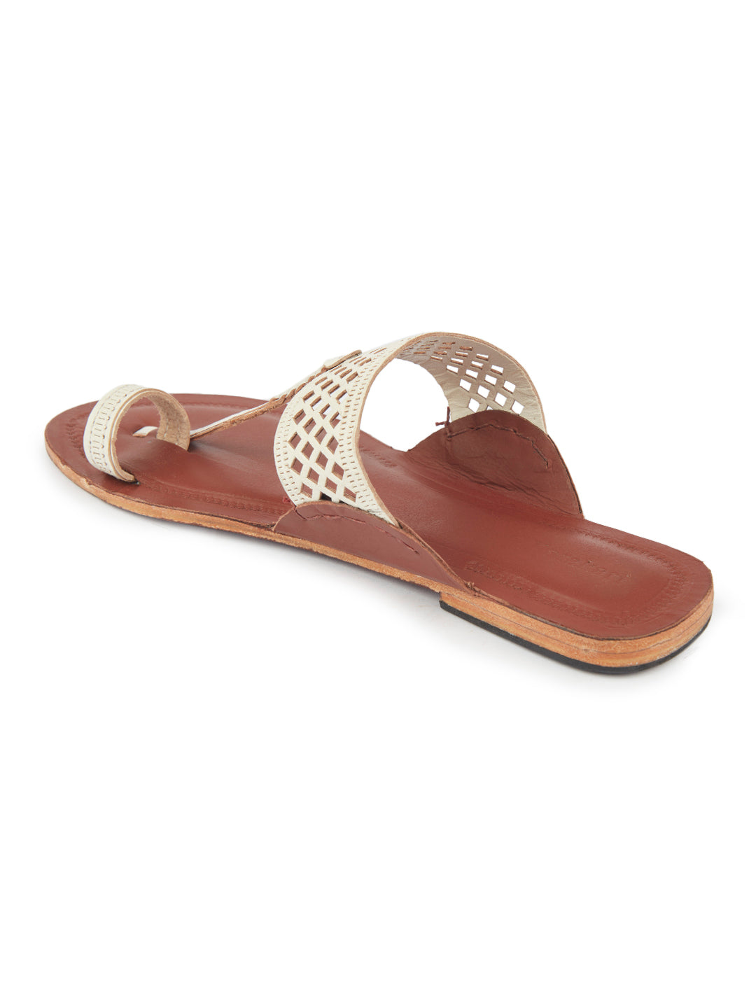 Silver Diamonds in the Sky- Women's Kolhapuri Chappals