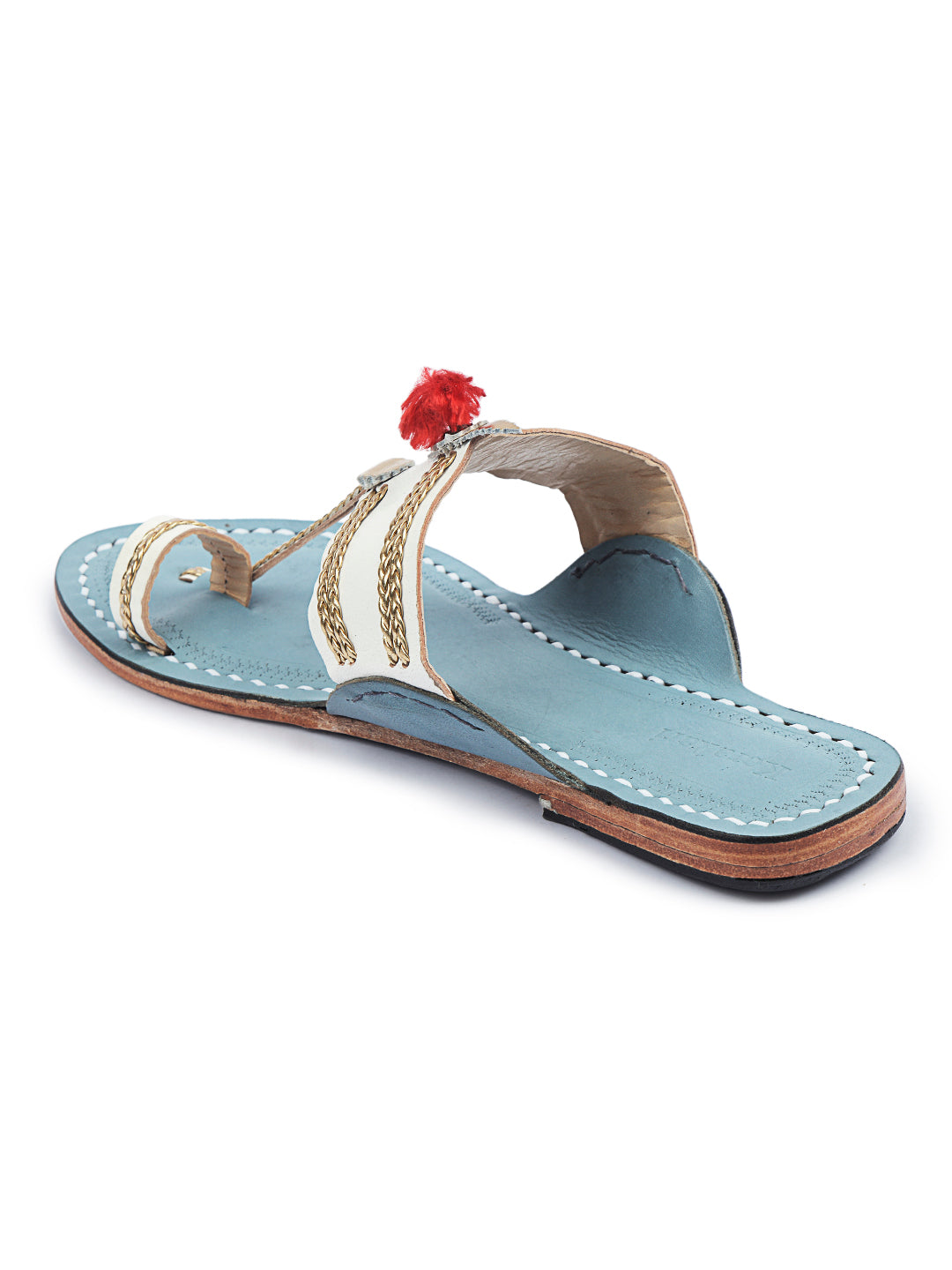 Headturner White - Women's kolhapuri chappal