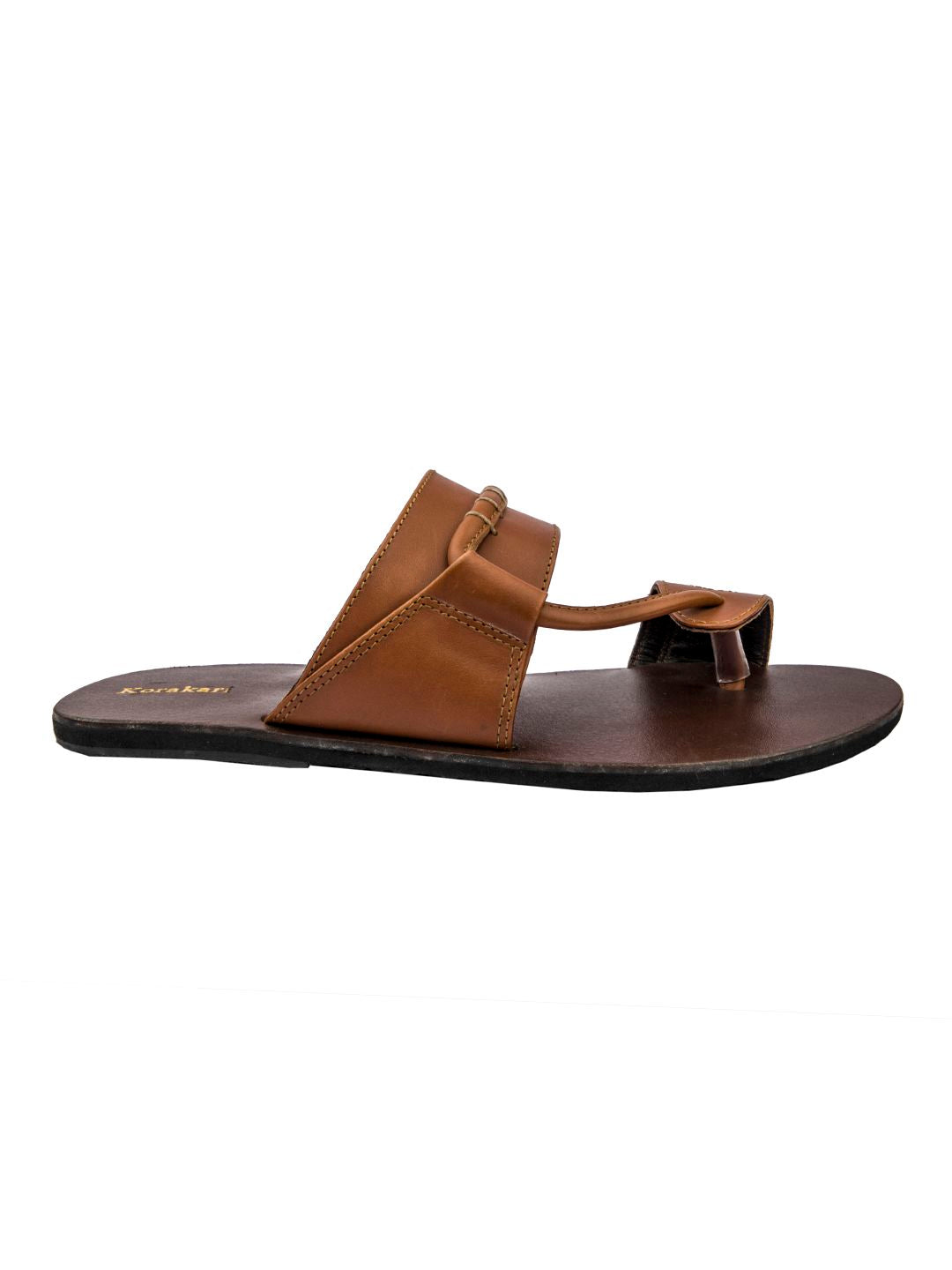 Timeless Style: Handmade Tan and Brown Leather Sandals for Men