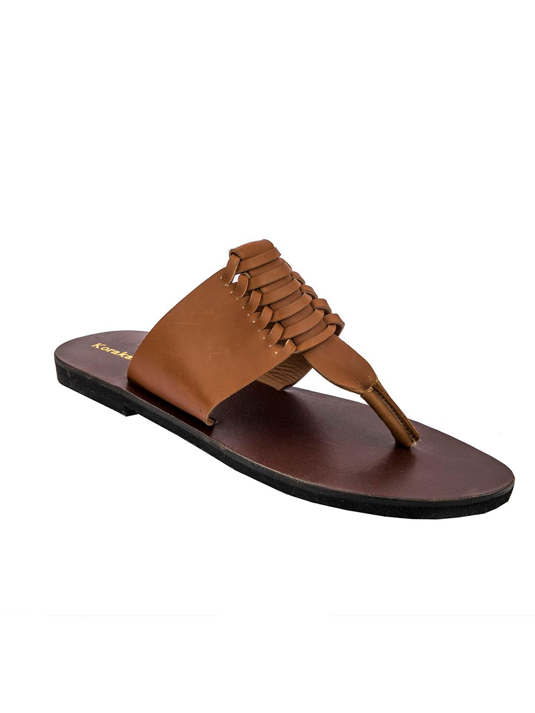 Timeless Roman Elegance: Handmade Tan and Brown Leather Sandals for Men