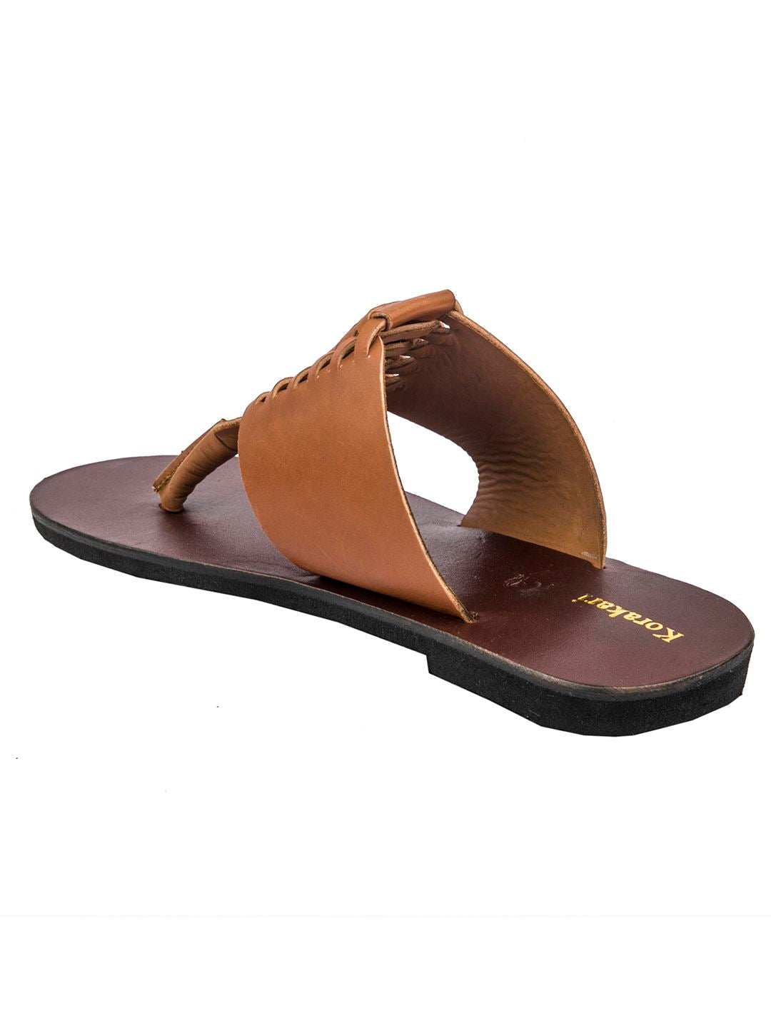 Timeless Roman Elegance: Handmade Tan and Brown Leather Sandals for Men