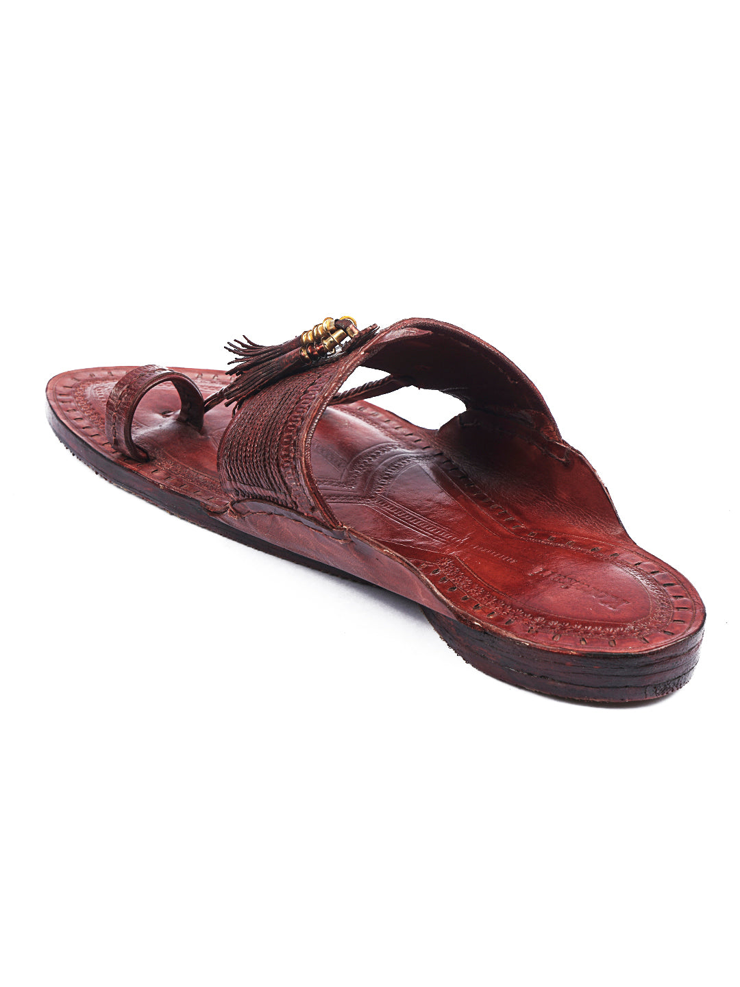 Classic Burgundy Men's Kolhapuri Chappal