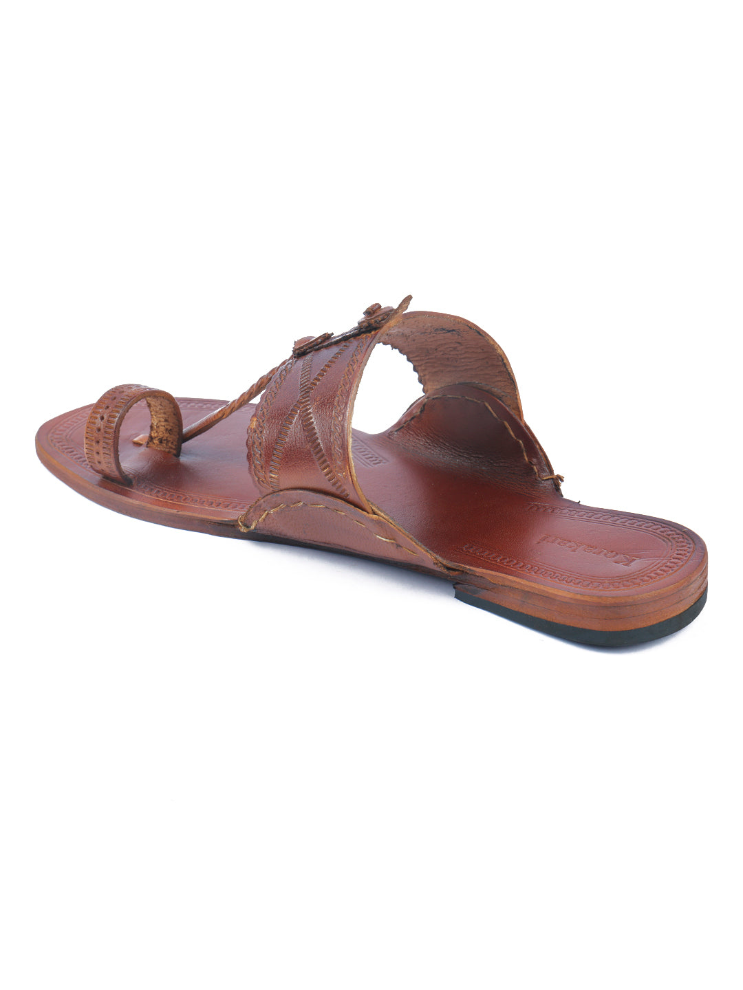 Modern Tan Men's Kohlapuri Chappal