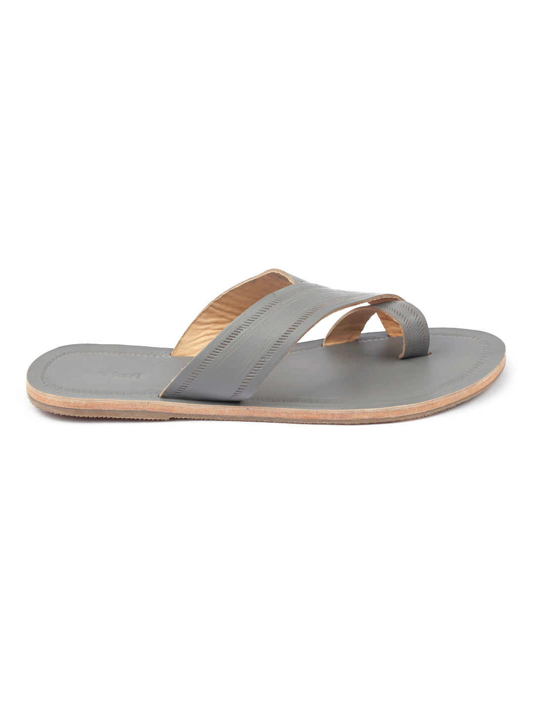 Daily Grey White - Men Kolhapuri Sandal