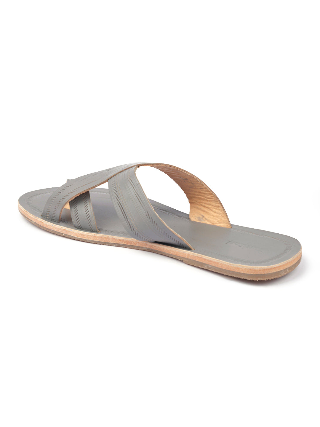 Daily Grey White - Men Kolhapuri Sandal