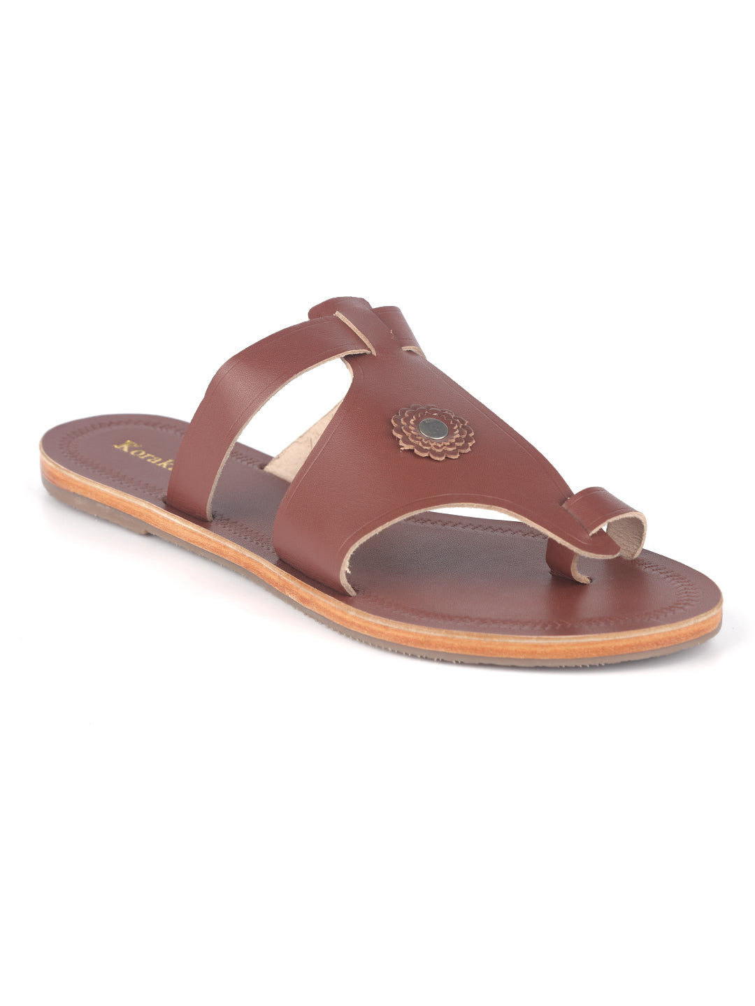 Unique Red Brown buy kolhapuri chappal for women