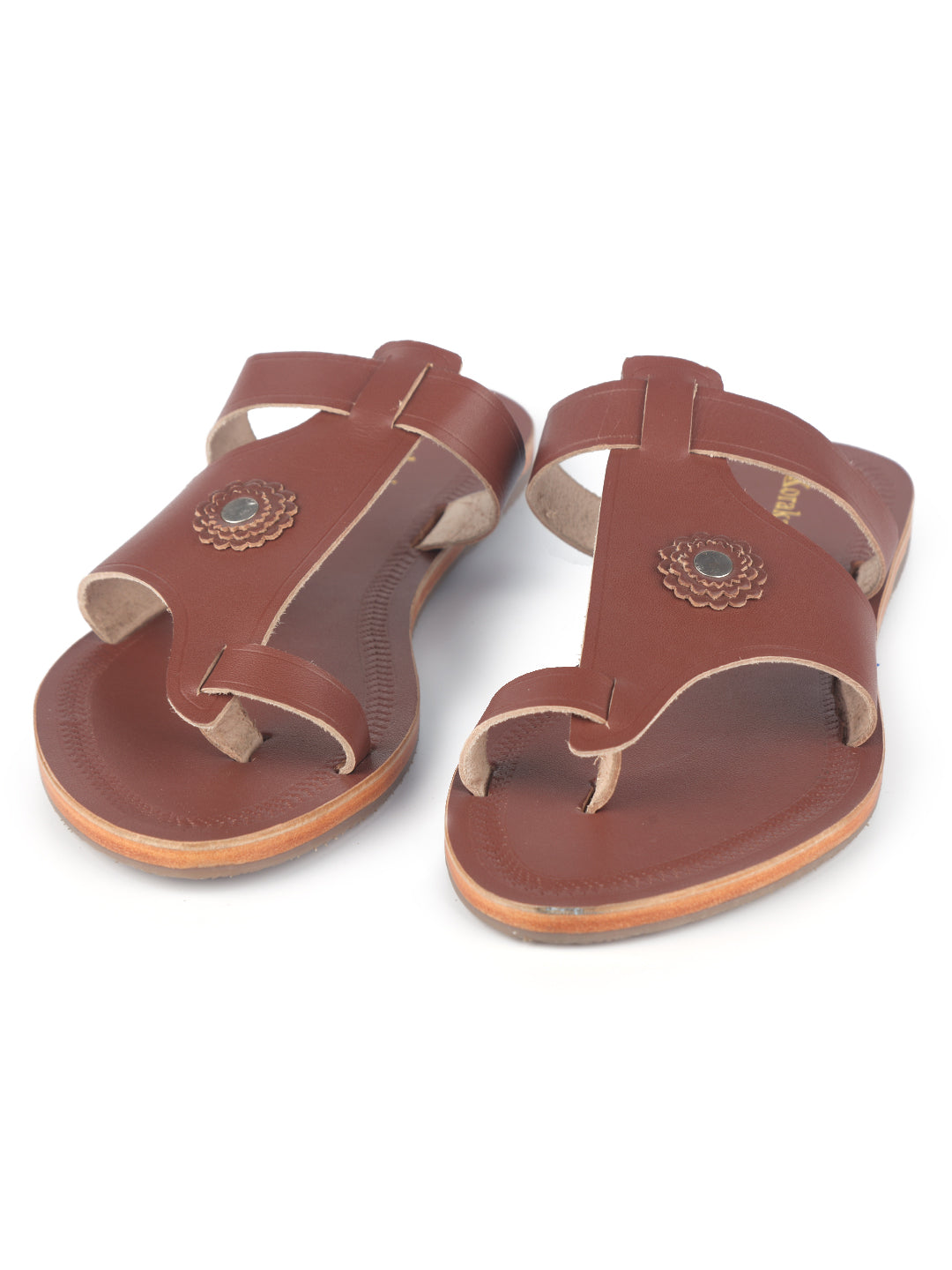 Unique Red Brown buy kolhapuri chappal for women