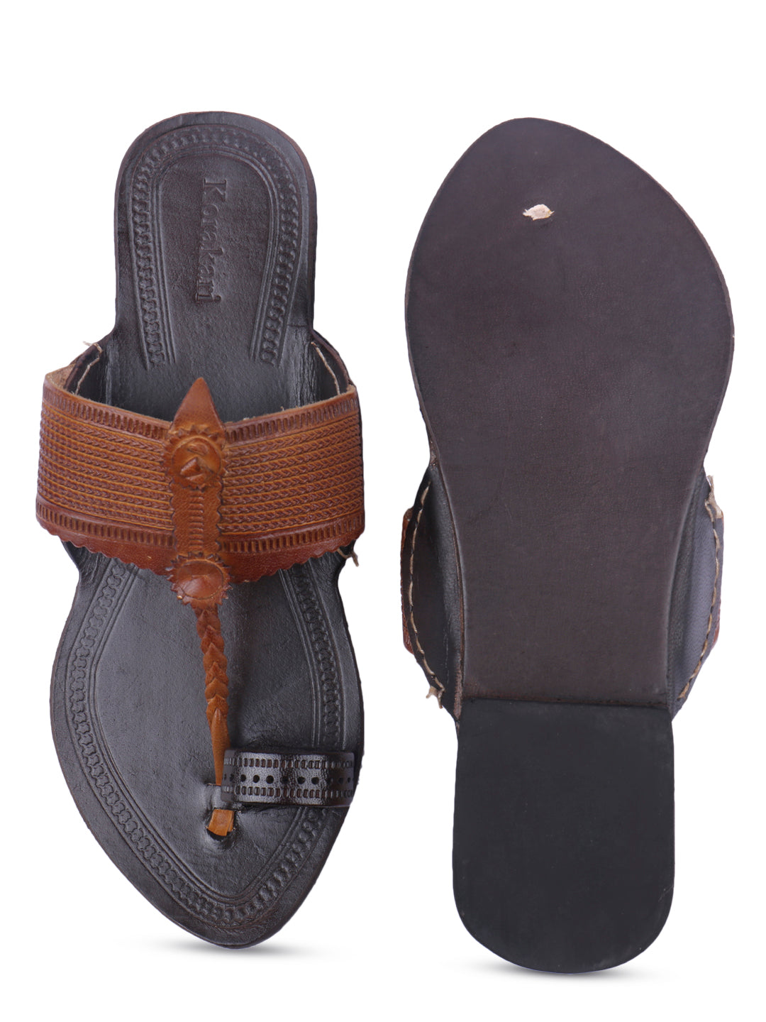 Dual Tone Comfort Women's Kolhapuri Chappal