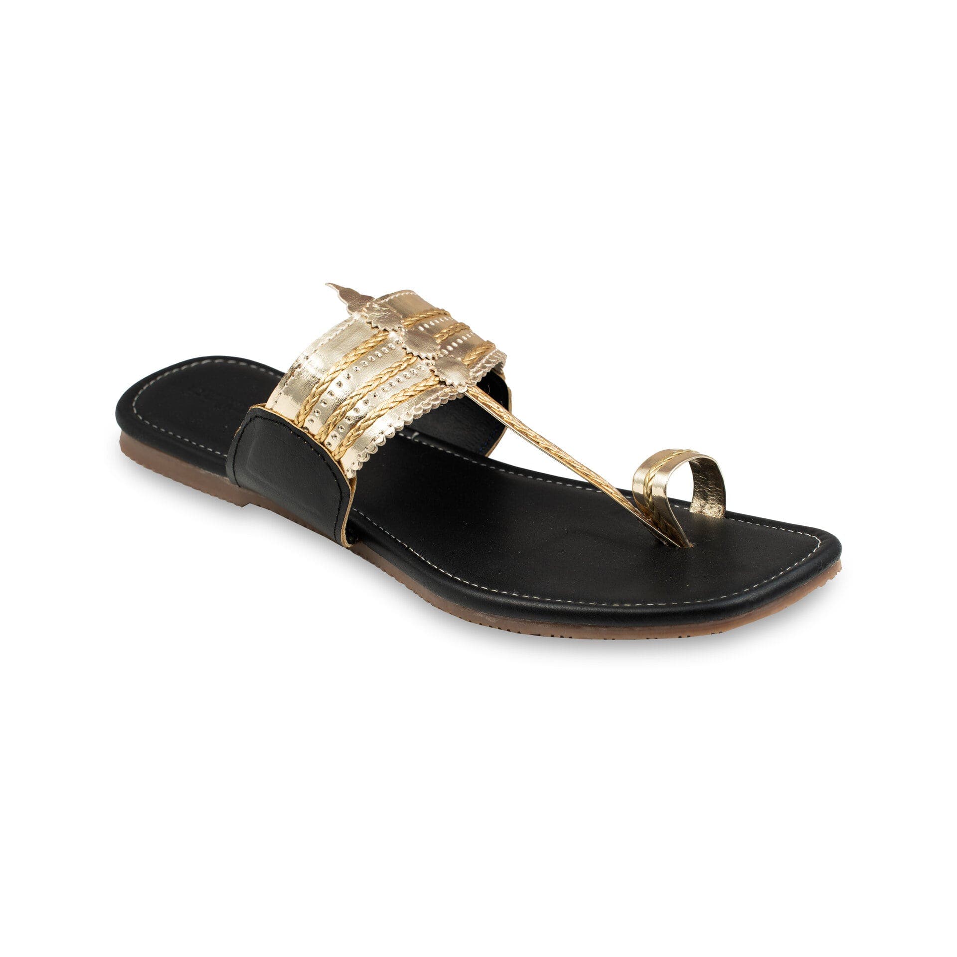 Golden Glow Walkers Kolhapuri Chappals for Women