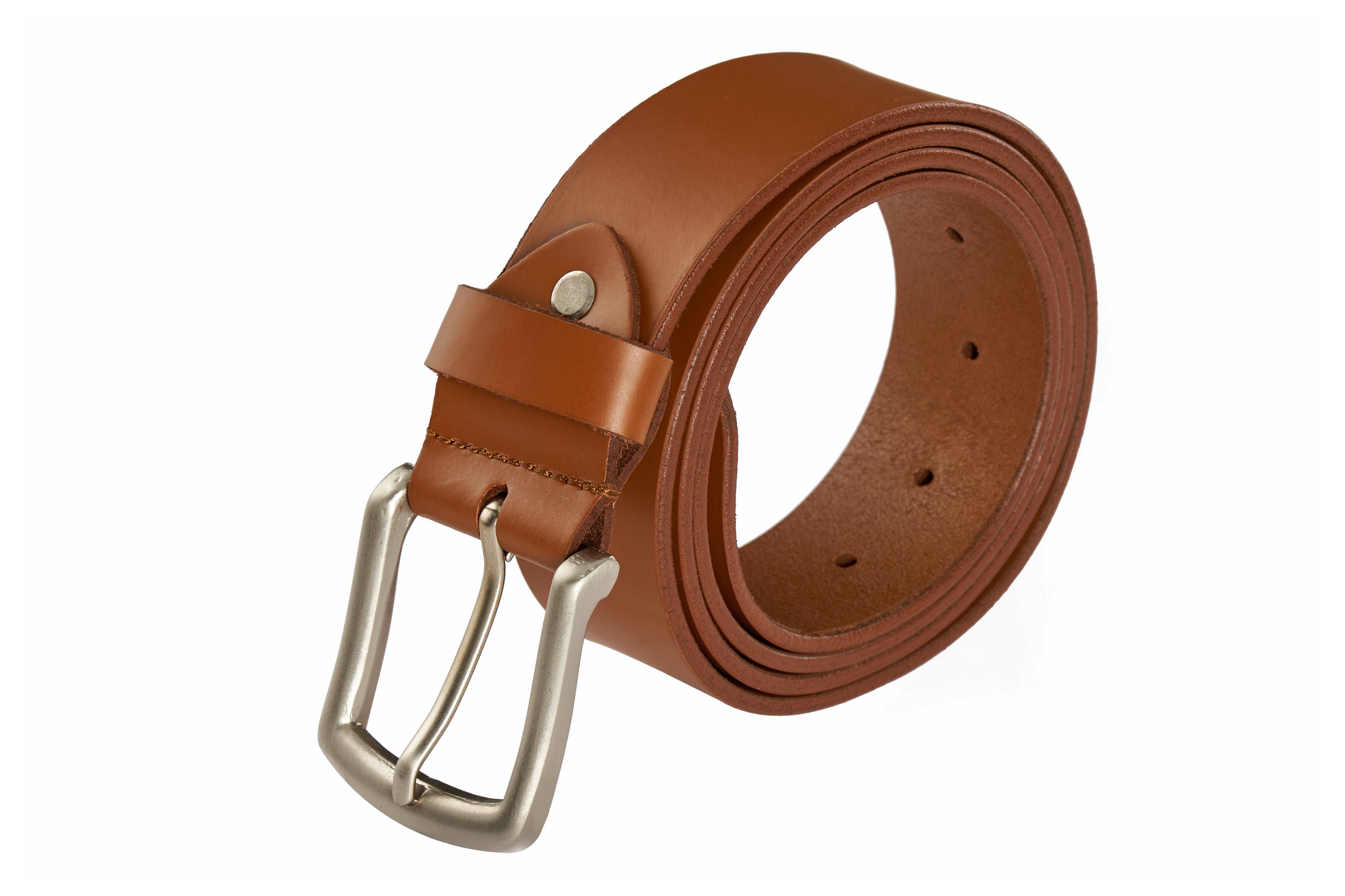 Craftsman's Touch - Handmade Tan Leather Belt, Timeless and Sustainable