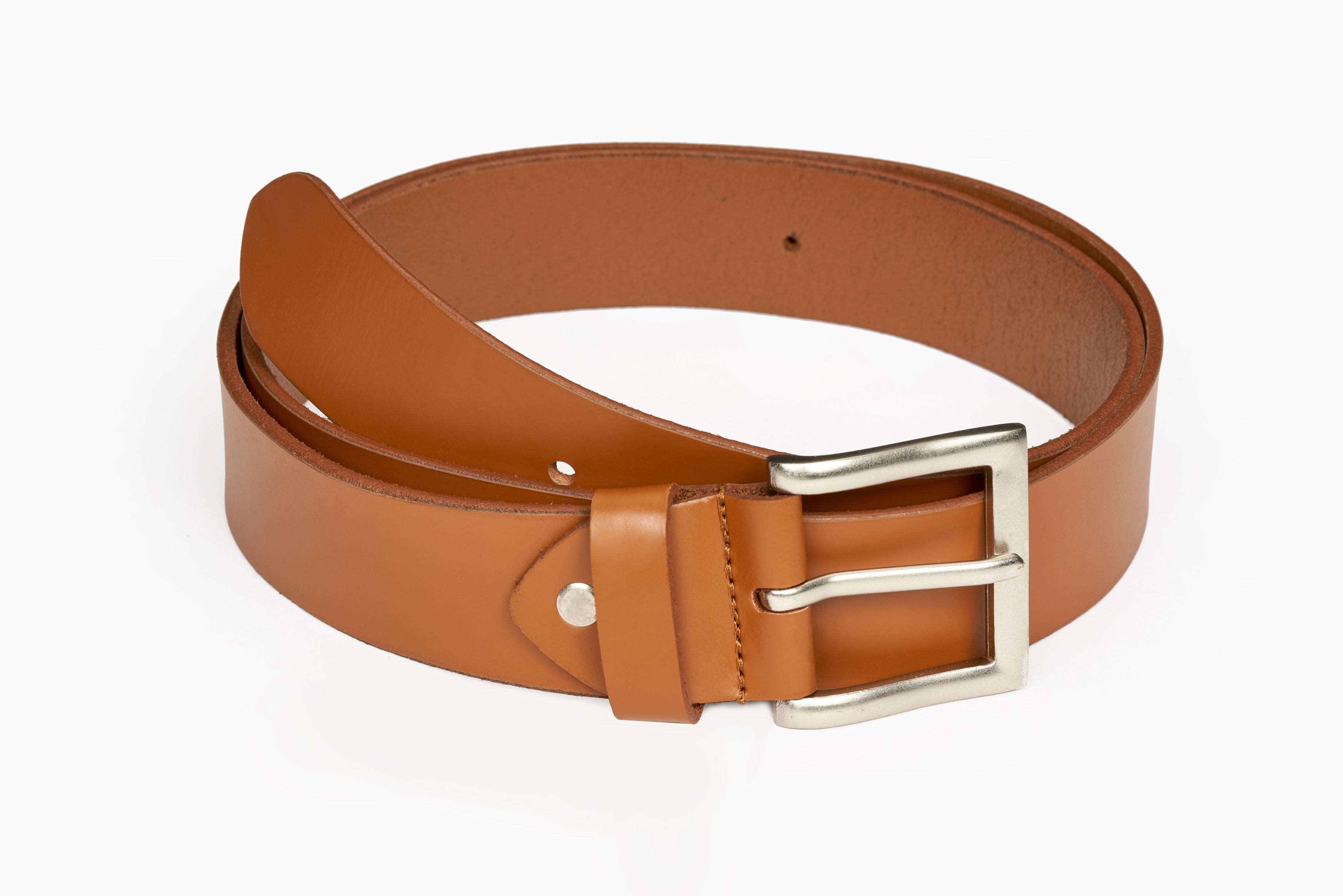 Craftsman's Touch - Handmade Tan Leather Belt, Timeless and Sustainable