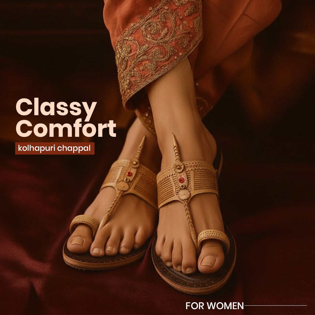 classy comfort kolhapuri chappal for women