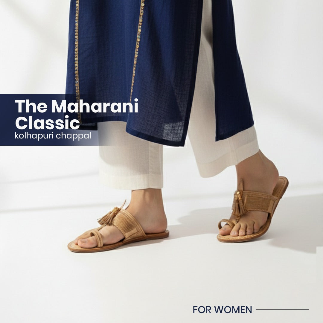 the maharani classic kolhapuri chappal for women